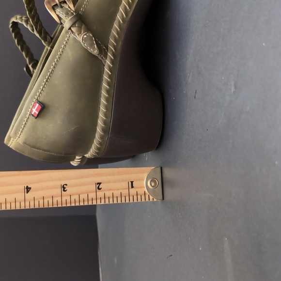 Ecco Green Leather Mary Jane Sussex Clog Woman's Shoes,Size 36. - Picture 15 of 15